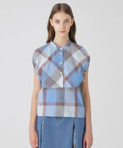 BLUE LABEL / BLACK LABEL CRESTBRIDGE / ブルーレーベル / ブラックレーベル・クレストブリッジ  シャツ・ブラウス | 【接触冷感】【吸水速乾】クレストブリッジチェッククールドライブラウス