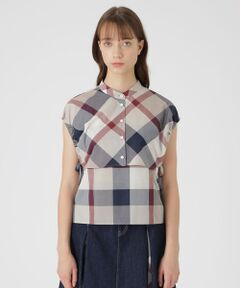 BLUE LABEL / BLACK LABEL CRESTBRIDGE / ブルーレーベル / ブラックレーベル・クレストブリッジ  シャツ・ブラウス | 【接触冷感】【吸水速乾】クレストブリッジチェッククールドライブラウス