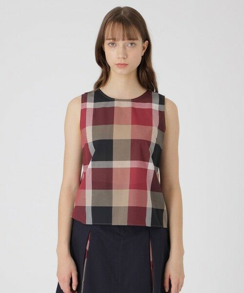 BLUE LABEL / BLACK LABEL CRESTBRIDGE / ブルーレーベル / ブラックレーベル・クレストブリッジ シャツ・ブラウス | 【接触冷感】【吸水速乾】クレストブリッジチェッククールドライブラウス | 詳細5