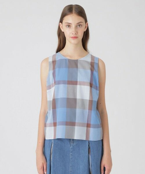 BLUE LABEL / BLACK LABEL CRESTBRIDGE / ブルーレーベル / ブラックレーベル・クレストブリッジ シャツ・ブラウス | 【接触冷感】【吸水速乾】クレストブリッジチェッククールドライブラウス | 詳細11