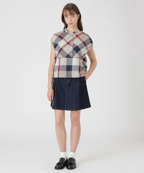 BLUE LABEL / BLACK LABEL CRESTBRIDGE / ブルーレーベル / ブラックレーベル・クレストブリッジ シャツ・ブラウス | 【接触冷感】【吸水速乾】クレストブリッジチェッククールドライブラウス | 詳細13