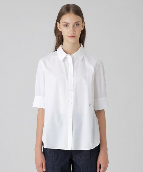 BLUE LABEL / BLACK LABEL CRESTBRIDGE / ブルーレーベル / ブラックレーベル・クレストブリッジ  シャツ・ブラウス | ソリッドブロードクロスブラウス | 詳細4