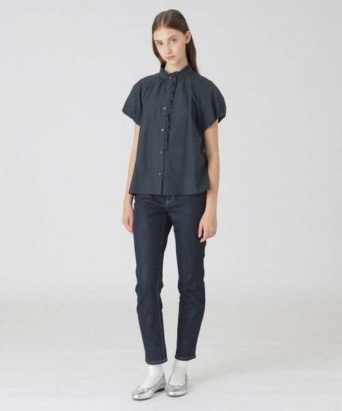 BLUE LABEL / BLACK LABEL CRESTBRIDGE / ブルーレーベル / ブラックレーベル・クレストブリッジ  シャツ・ブラウス | ドライクリアシャンブレーフリルブラウス | 詳細6