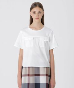 BLUE LABEL / BLACK LABEL CRESTBRIDGE / ブルーレーベル / ブラックレーベル・クレストブリッジ  シャツ・ブラウス | タイプライターカットコンビブラウス