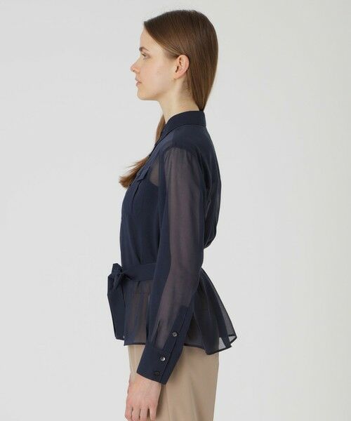 BLUE LABEL / BLACK LABEL CRESTBRIDGE / ブルーレーベル / ブラックレーベル・クレストブリッジ  シャツ・ブラウス | スパンボイルライクタイプライターブラウス | 詳細2