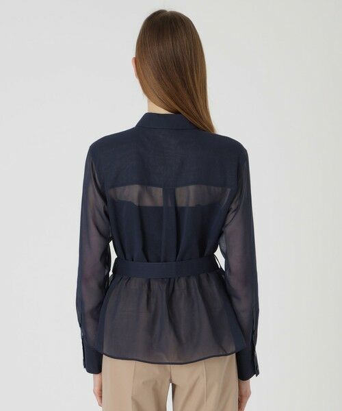 BLUE LABEL / BLACK LABEL CRESTBRIDGE / ブルーレーベル / ブラックレーベル・クレストブリッジ  シャツ・ブラウス | スパンボイルライクタイプライターブラウス | 詳細3