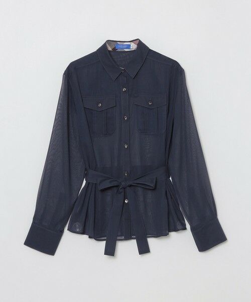 BLUE LABEL / BLACK LABEL CRESTBRIDGE / ブルーレーベル / ブラックレーベル・クレストブリッジ  シャツ・ブラウス | スパンボイルライクタイプライターブラウス | 詳細4