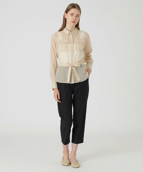 BLUE LABEL / BLACK LABEL CRESTBRIDGE / ブルーレーベル / ブラックレーベル・クレストブリッジ  シャツ・ブラウス | スパンボイルライクタイプライターブラウス | 詳細5