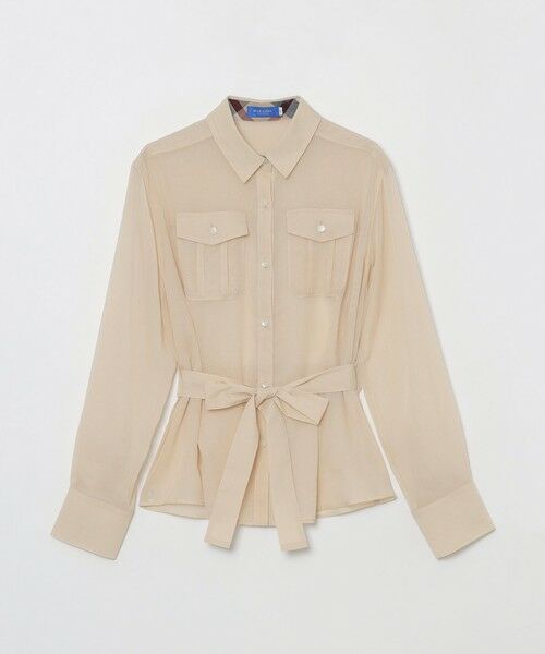 BLUE LABEL / BLACK LABEL CRESTBRIDGE / ブルーレーベル / ブラックレーベル・クレストブリッジ  シャツ・ブラウス | スパンボイルライクタイプライターブラウス | 詳細8