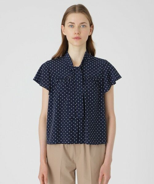 BLUE LABEL / BLACK LABEL CRESTBRIDGE/ブルーレーベル / ブラックレーベル・クレストブリッジ ドットプリントブラウス ネイビー3 38 BLUE LABEL / BLACK LABEL CRESTBRIDGE/ブルーレーベル / ブラックレーベル・クレストブリッジ ドットプリントブラウス ネイビー3 38