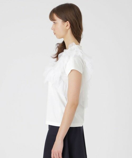 BLUE LABEL / BLACK LABEL CRESTBRIDGE / ブルーレーベル / ブラックレーベル・クレストブリッジ  カットソー | コットンライトポンチフリルチュールカットソー | 詳細2