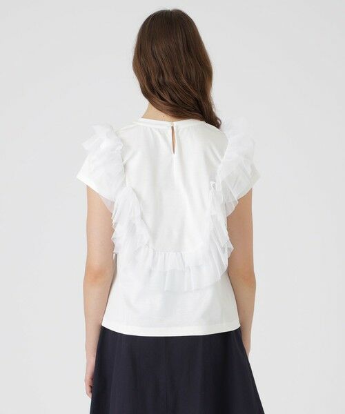 BLUE LABEL / BLACK LABEL CRESTBRIDGE / ブルーレーベル / ブラックレーベル・クレストブリッジ  カットソー | コットンライトポンチフリルチュールカットソー | 詳細3