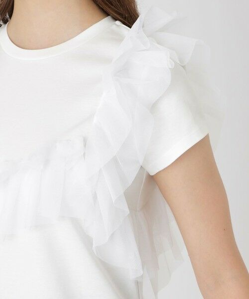 BLUE LABEL / BLACK LABEL CRESTBRIDGE / ブルーレーベル / ブラックレーベル・クレストブリッジ  カットソー | コットンライトポンチフリルチュールカットソー | 詳細4