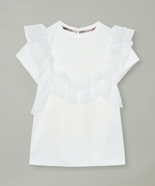 BLUE LABEL / BLACK LABEL CRESTBRIDGE / ブルーレーベル / ブラックレーベル・クレストブリッジ  カットソー | コットンライトポンチフリルチュールカットソー | 詳細7
