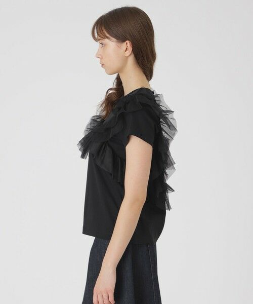 BLUE LABEL / BLACK LABEL CRESTBRIDGE / ブルーレーベル / ブラックレーベル・クレストブリッジ  カットソー | コットンライトポンチフリルチュールカットソー | 詳細9