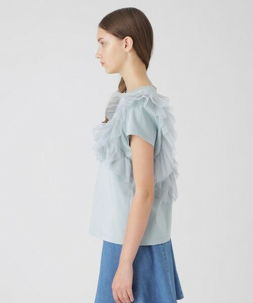 BLUE LABEL / BLACK LABEL CRESTBRIDGE / ブルーレーベル / ブラックレーベル・クレストブリッジ  カットソー | コットンライトポンチフリルチュールカットソー | 詳細16