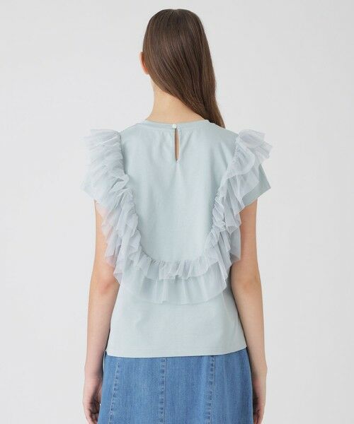 BLUE LABEL / BLACK LABEL CRESTBRIDGE / ブルーレーベル / ブラックレーベル・クレストブリッジ  カットソー | コットンライトポンチフリルチュールカットソー | 詳細17