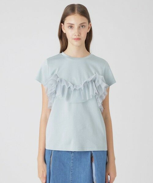 BLUE LABEL / BLACK LABEL CRESTBRIDGE / ブルーレーベル / ブラックレーベル・クレストブリッジ  カットソー | コットンライトポンチフリルチュールカットソー | 詳細20