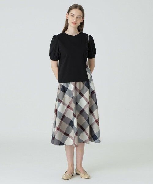 BLUE LABEL / BLACK LABEL CRESTBRIDGE / ブルーレーベル / ブラックレーベル・クレストブリッジ  カットソー | コンパクトピマスムースコンビTシャツ | 詳細6