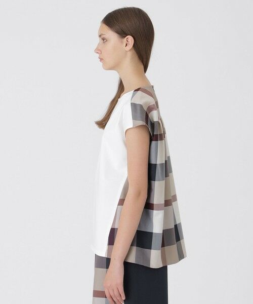 BLUE LABEL ブルーレーベル プレミアムコットンテレコカットソー　リボン セール】 ロゴプリントTシャツ （カットソー）｜BLUE LABEL