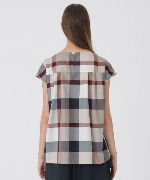 BLUE LABEL / BLACK LABEL CRESTBRIDGE / ブルーレーベル / ブラックレーベル・クレストブリッジ  カットソー | ピマコットンプレーティング天竺チェック切替カットソー | 詳細9