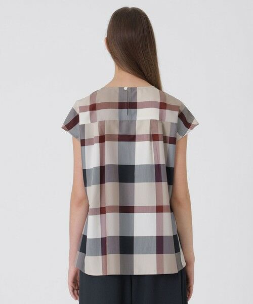 BLUE LABEL / BLACK LABEL CRESTBRIDGE / ブルーレーベル / ブラックレーベル・クレストブリッジ  カットソー | ピマコットンプレーティング天竺チェック切替カットソー | 詳細14