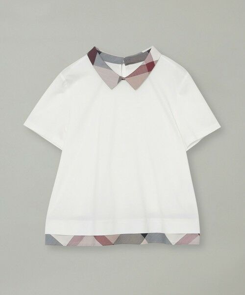 BLUE LABEL / BLACK LABEL CRESTBRIDGE / ブルーレーベル / ブラックレーベル・クレストブリッジ  カットソー | ピマコットンプレーティング天竺パーシャルチェックカットソー | 詳細5