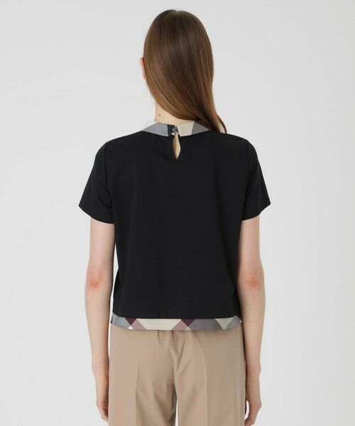 BLUE LABEL / BLACK LABEL CRESTBRIDGE / ブルーレーベル / ブラックレーベル・クレストブリッジ  カットソー | ピマコットンプレーティング天竺パーシャルチェックカットソー | 詳細8