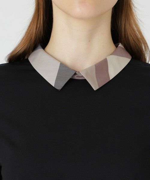 BLUE LABEL / BLACK LABEL CRESTBRIDGE / ブルーレーベル / ブラックレーベル・クレストブリッジ  カットソー | ピマコットンプレーティング天竺パーシャルチェックカットソー | 詳細9