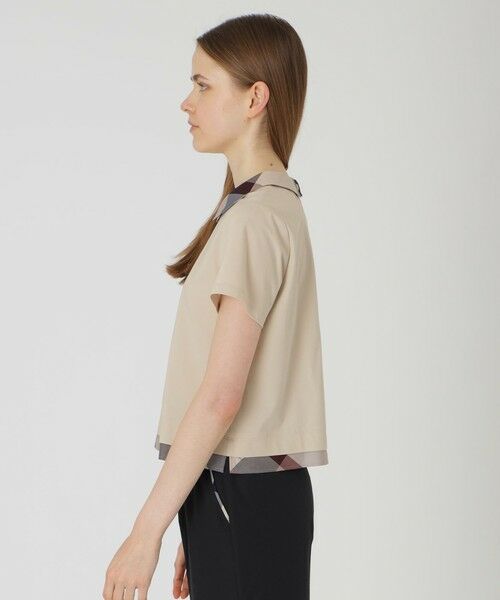 BLUE LABEL / BLACK LABEL CRESTBRIDGE / ブルーレーベル / ブラックレーベル・クレストブリッジ  カットソー | ピマコットンプレーティング天竺パーシャルチェックカットソー | 詳細12