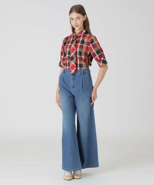 BLUE LABEL / BLACK LABEL CRESTBRIDGE / ブルーレーベル / ブラックレーベル・クレストブリッジ その他パンツ | ライトデニムワイドパンツ | 詳細1