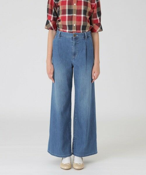 BLUE LABEL / BLACK LABEL CRESTBRIDGE / ブルーレーベル / ブラックレーベル・クレストブリッジ その他パンツ | ライトデニムワイドパンツ(ブルー2)