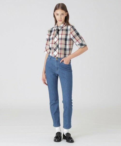 BLUE LABEL / BLACK LABEL CRESTBRIDGE / ブルーレーベル / ブラックレーベル・クレストブリッジ その他パンツ | ライトデニムハイライズストレートパンツ | 詳細1