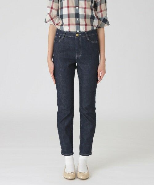 BLUE LABEL / BLACK LABEL CRESTBRIDGE/ブルーレーベル / ブラックレーベル・クレストブリッジ ライトデニムハイライズストレートパンツ ネイビー2 38 BLUE LABEL / BLACK LABEL CRESTBRIDGE/ブルーレーベル / ブラックレーベル・クレストブリッジ ライトデニムハイライズストレートパンツ ネイビー2 38