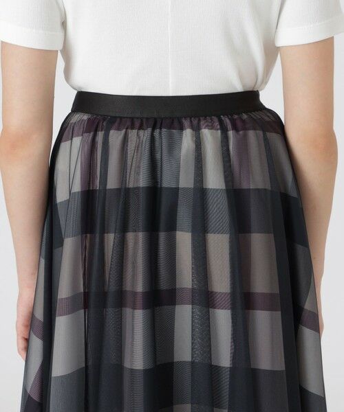 BLUE LABEL / BLACK LABEL CRESTBRIDGE / ブルーレーベル / ブラックレーベル・クレストブリッジ  ミニ・ひざ丈スカート | クレストブリッジチェックライトクロッシングチュールスカート | 詳細11