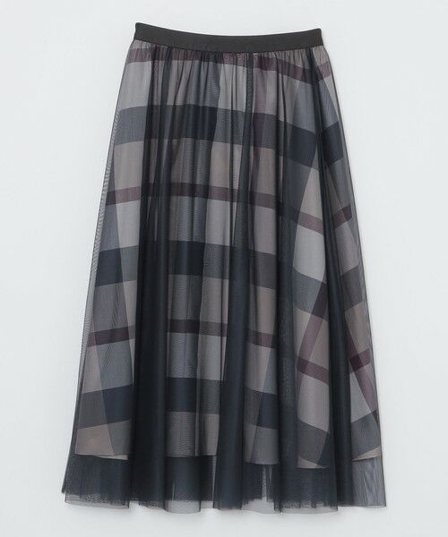 BLUE LABEL / BLACK LABEL CRESTBRIDGE / ブルーレーベル / ブラックレーベル・クレストブリッジ  ミニ・ひざ丈スカート | クレストブリッジチェックライトクロッシングチュールスカート | 詳細12