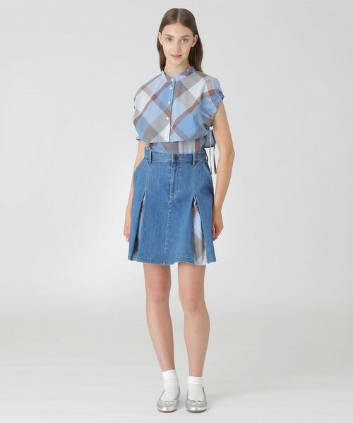 バーバリーブルーレーベル☆デニムブルーフレアスカート BURBERRY BLUE LABEL（ミニスカート）のフリマアイテム一覧