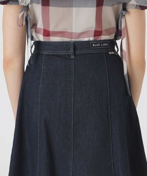 BLUE LABEL CRESTBRIDGE ブラック　スカート サイズ38 デニムミニスカート （ミニ・ひざ丈スカート）｜BLUE LABEL