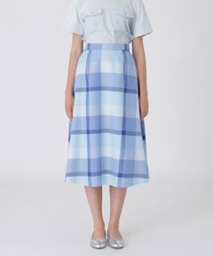 美品♡バーバリーブルーレーベル クレストブリッジ　リボンギャザースカートべージュ 美品♡バーバリーブルーレーベル クレストブリッジ リボン