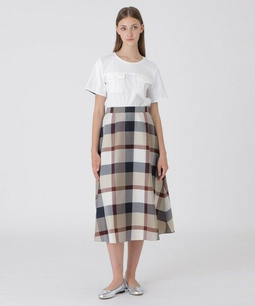BLUE LABEL / BLACK LABEL CRESTBRIDGE / ブルーレーベル / ブラックレーベル・クレストブリッジ  ミニ・ひざ丈スカート | クレストブリッジチェックライトクロッシングツイルスカート | 詳細8