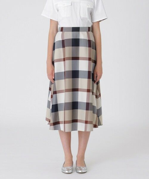 BLUE LABEL / BLACK LABEL CRESTBRIDGE/ブルーレーベル / ブラックレーベル・クレストブリッジ クレストブリッジチェックライトクロッシングツイルスカート ベージュ3 36 BLUE LABEL / BLACK LABEL CRESTBRIDGE/ブルーレーベル / ブラックレーベル・クレストブリッジ クレストブリッジチェックライトクロッシングツイルスカート ベージュ3 36