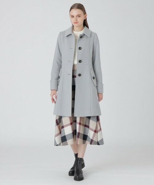 BLUE LABEL / BLACK LABEL CRESTBRIDGE/ブルーレーベル / ブラックレーベル・クレストブリッジ 【一部店舗限定】ライトビーバーステンコート チャコールグレー1 38 BLUE LABEL / BLACK LABEL CRESTBRIDGE/ブルーレーベル / ブラックレーベル・クレストブリッジ 【一部店舗限定】ライトビーバーステンコート チャコールグレー1 38