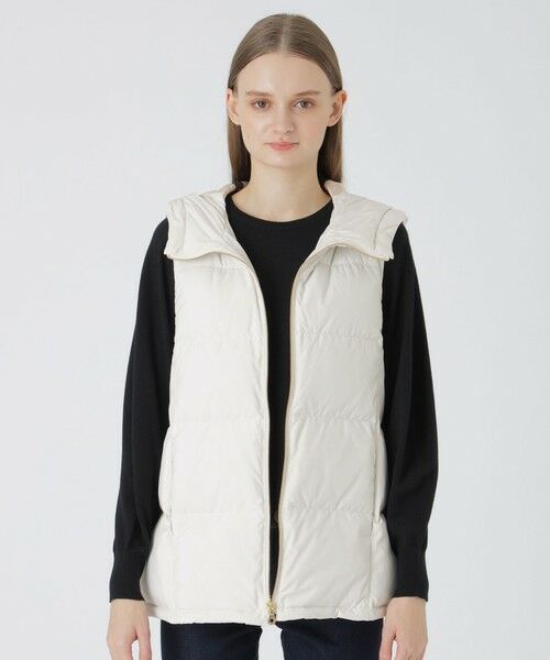 BLUE LABEL / BLACK LABEL CRESTBRIDGE / ブルーレーベル / ブラックレーベル・クレストブリッジ  その他アウター | 【一部店舗限定】ハイマルチピーチタフタダウンベスト（オフホワイト2）