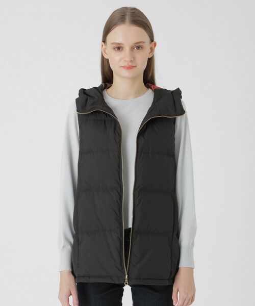 BLUE LABEL / BLACK LABEL CRESTBRIDGE / ブルーレーベル / ブラックレーベル・クレストブリッジ  その他アウター | 【一部店舗限定】ハイマルチピーチタフタダウンベスト（ブラック）