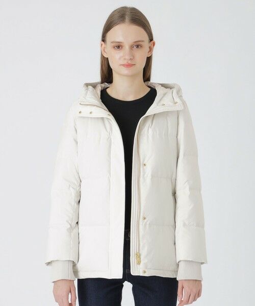 BLUE LABEL / BLACK LABEL CRESTBRIDGE / ブルーレーベル / ブラックレーベル・クレストブリッジ  その他アウター | 【一部店舗限定】ハイマルチピーチタフタミドルダウンコート（オフホワイト2）