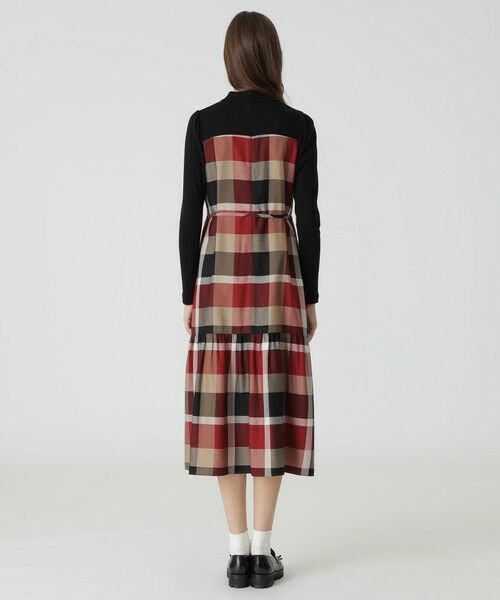 BLUE LABEL / BLACK LABEL CRESTBRIDGE / ブルーレーベル / ブラックレーベル・クレストブリッジ  ドレス | 【一部店舗限定】クレストブリッジチェックエアリーツイルテレココンビドレス | 詳細2