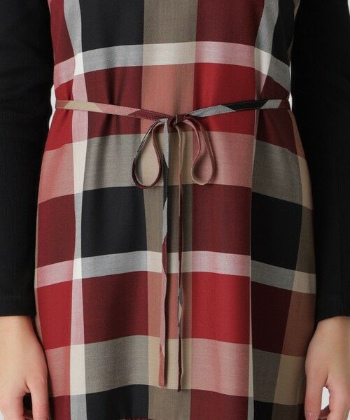 BLUE LABEL / BLACK LABEL CRESTBRIDGE / ブルーレーベル / ブラックレーベル・クレストブリッジ  ドレス | 【一部店舗限定】クレストブリッジチェックエアリーツイルテレココンビドレス | 詳細4