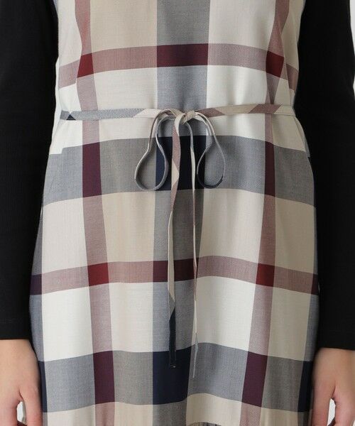 BLUE LABEL / BLACK LABEL CRESTBRIDGE / ブルーレーベル / ブラックレーベル・クレストブリッジ  ドレス | 【一部店舗限定】クレストブリッジチェックエアリーツイルテレココンビドレス | 詳細10