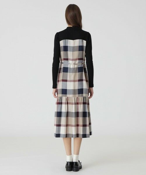 BLUE LABEL / BLACK LABEL CRESTBRIDGE / ブルーレーベル / ブラックレーベル・クレストブリッジ  ドレス | 【一部店舗限定】クレストブリッジチェックエアリーツイルテレココンビドレス | 詳細8