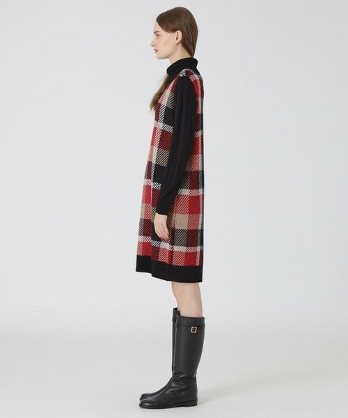 BLUE LABEL / BLACK LABEL CRESTBRIDGE / ブルーレーベル / ブラックレーベル・クレストブリッジ  ドレス | 【一部店舗限定】ヘアリークレストブリッジチェックジャカードドレス | 詳細1